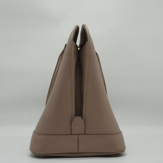Prada Saffiano Lux Promenade bag Cammeo Medium GHW
