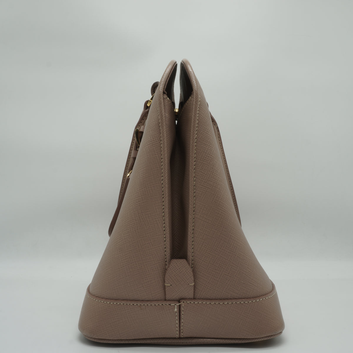 Prada Saffiano Lux Promenade bag Cammeo Medium GHW