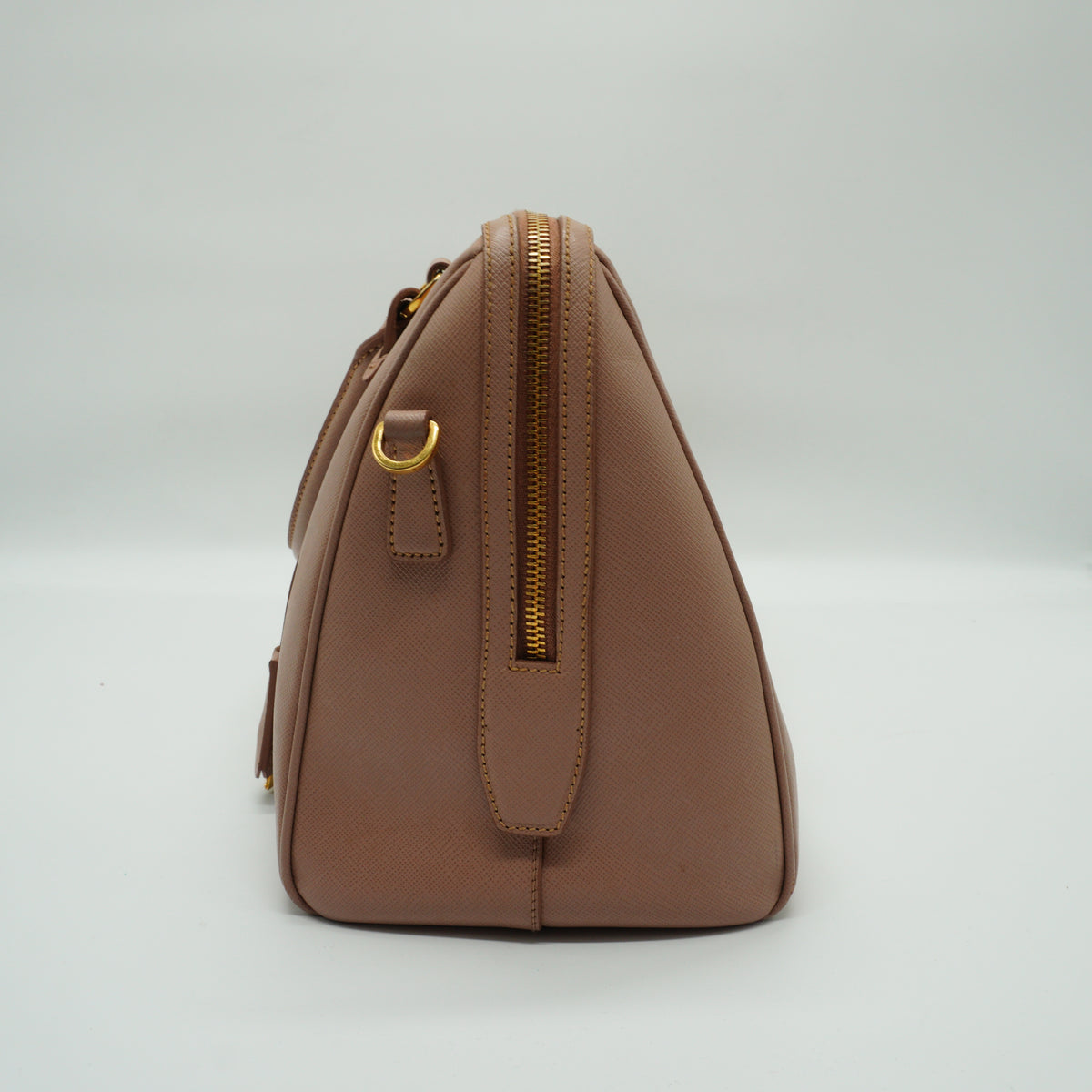 Prada Galleria Saffiano Leather Bag Nude Pink Medium GHW
