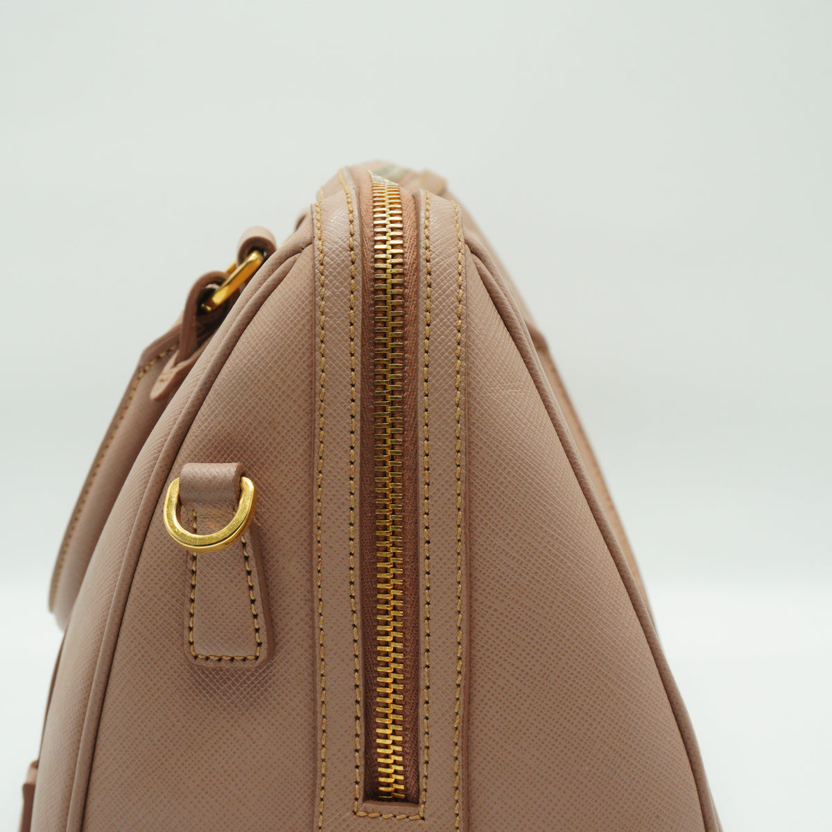 Prada Galleria Saffiano Leather Bag Nude Pink Medium GHW