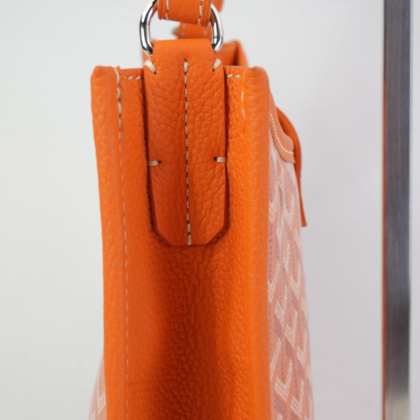 Goyard Orange Musette Bag SHW Medium