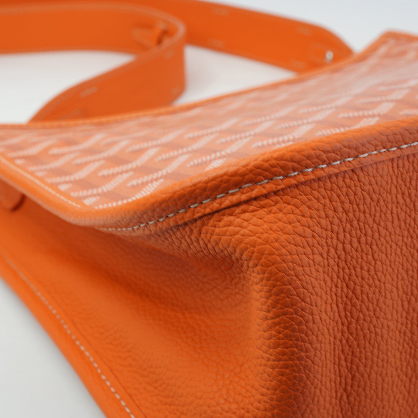 Goyard Orange Musette Bag SHW Medium