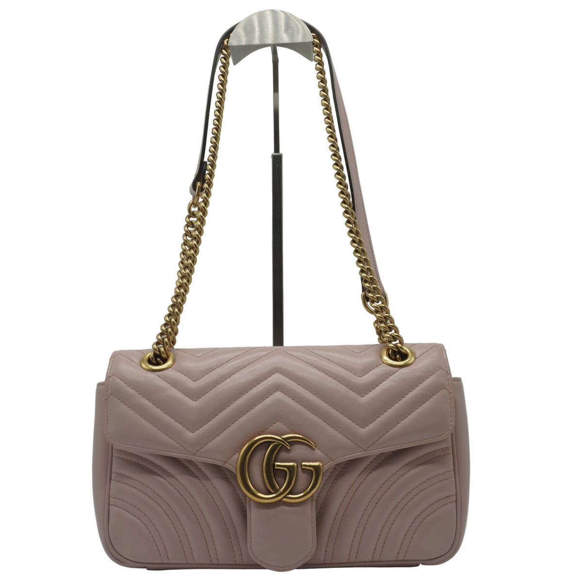 Gucci GG Marmont Matelasse Small Pink GHW