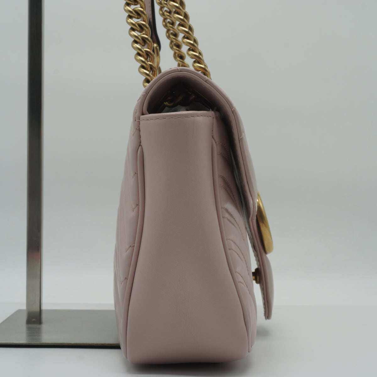 Gucci GG Marmont Matelasse Small Pink GHW