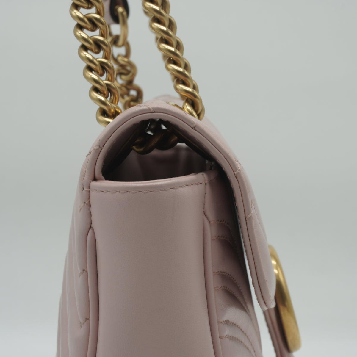 Gucci GG Marmont Matelasse Small Pink GHW