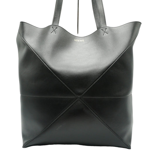 Loewe	Puzzle Fold Tote Large Black Calfskin