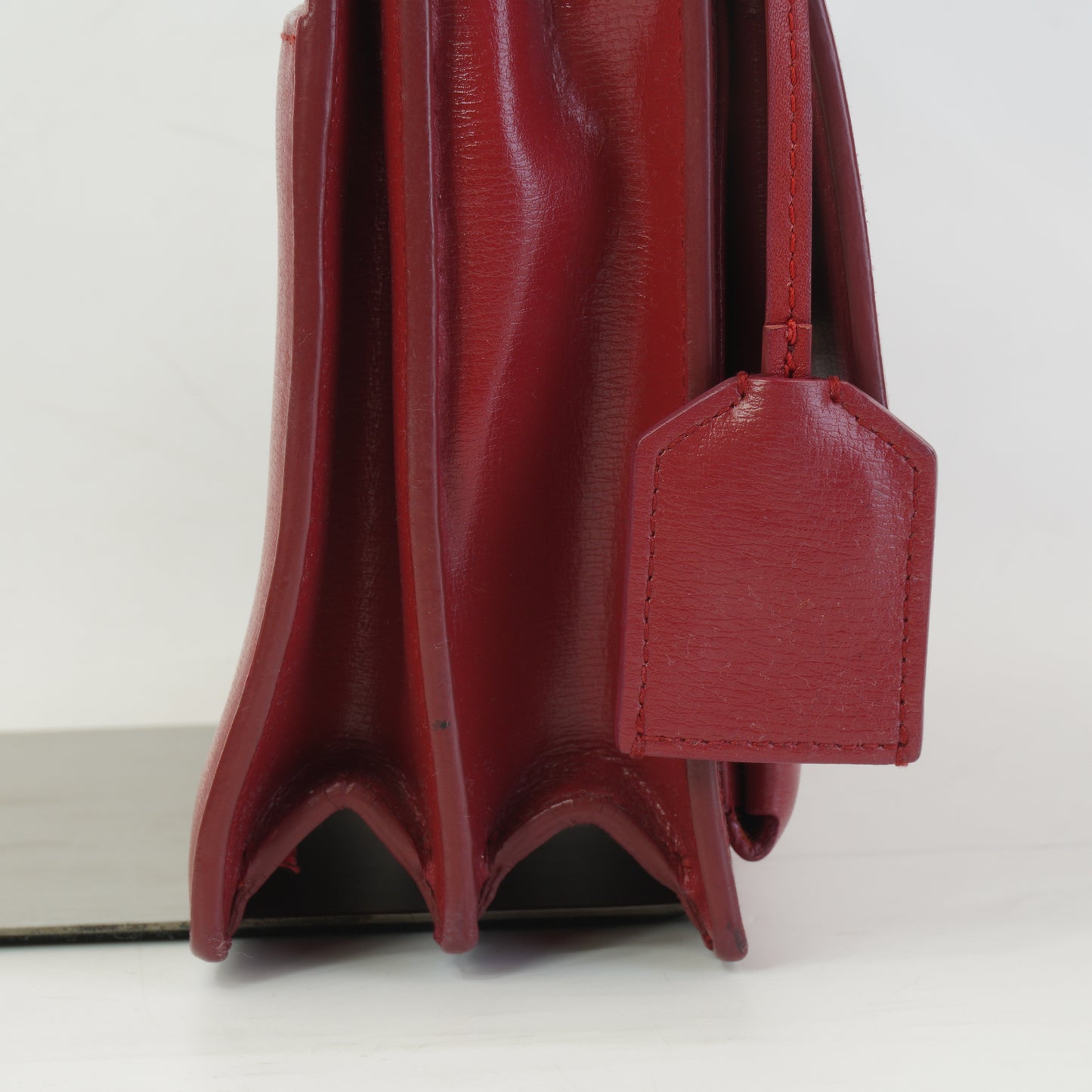 YSL	Sunset Shoulder Bag Red SHW Small