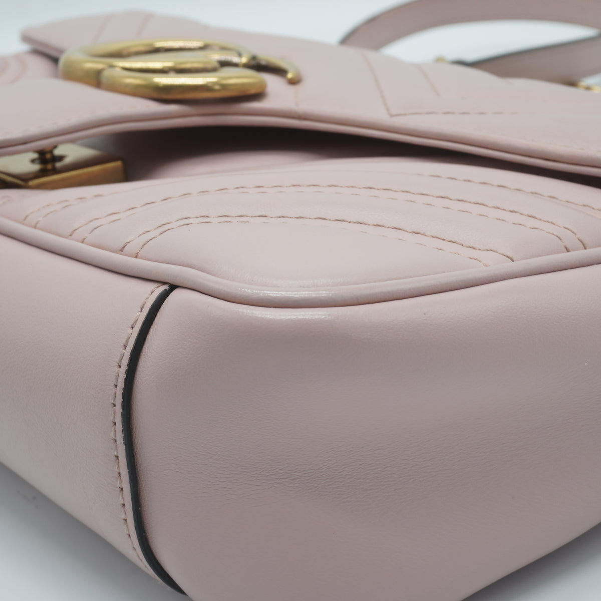 Gucci GG Marmont Matelasse Small Pink GHW