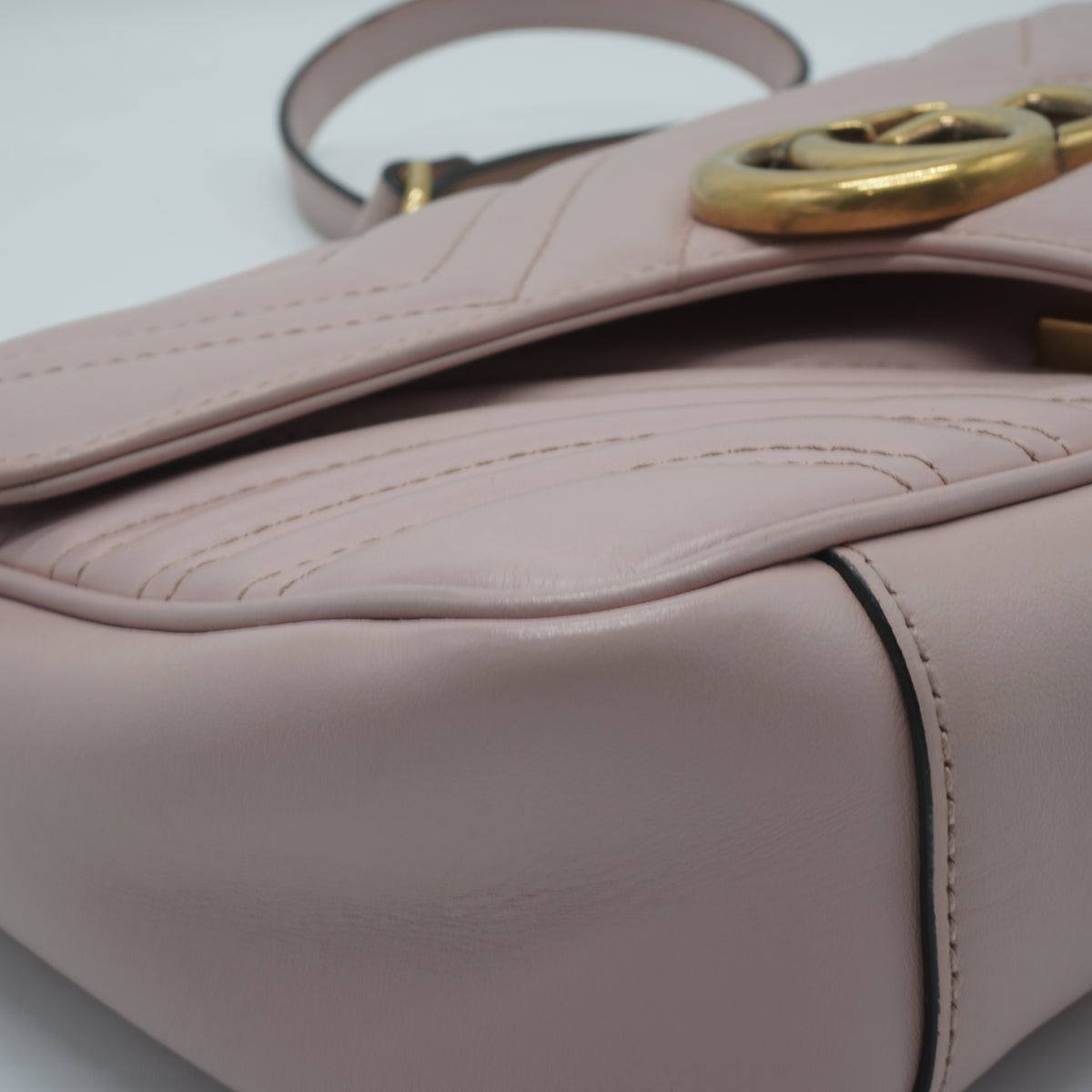 Gucci GG Marmont Matelasse Small Pink GHW