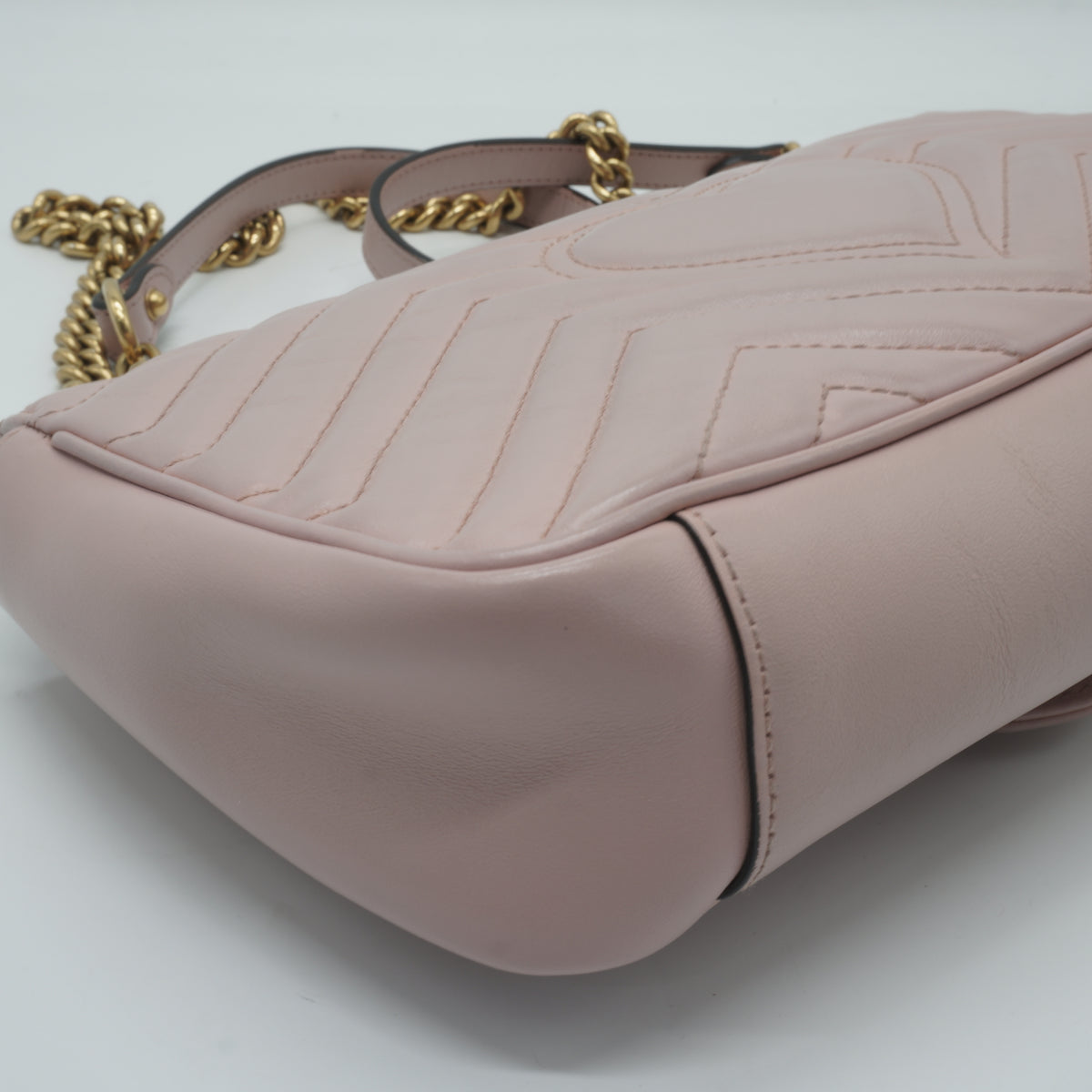 Gucci GG Marmont Matelasse Small Pink GHW