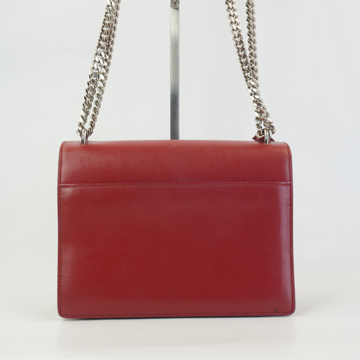 YSL	Sunset Shoulder Bag Red SHW Small