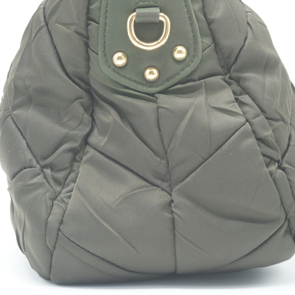 Prada Tessuto Nylon Chevron Quilted shoulder bag Ebony Medium GHW