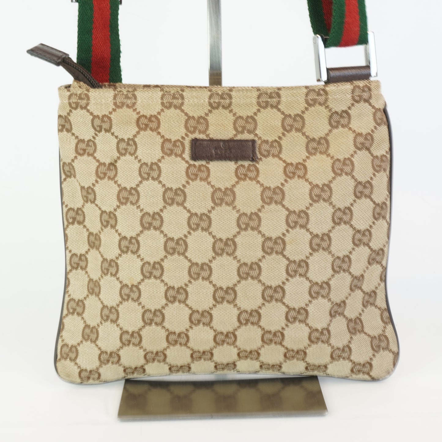 Gucci GG Canvas Web Messenger Bag