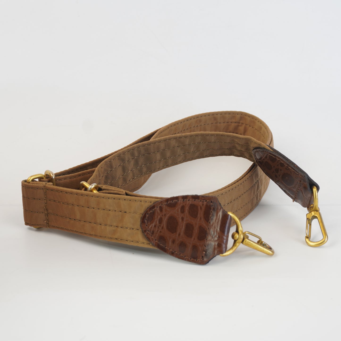 Balenciaga Nylon and Leather with croc embossed handles