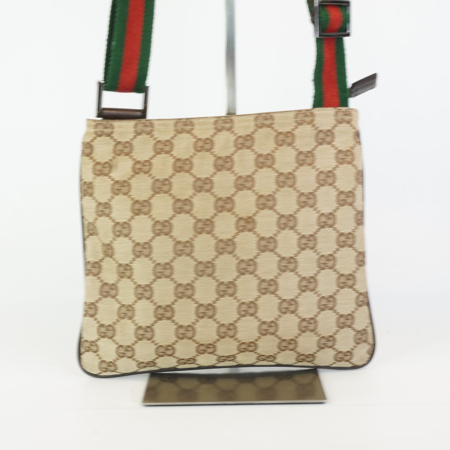 Gucci GG Canvas Web Messenger Bag