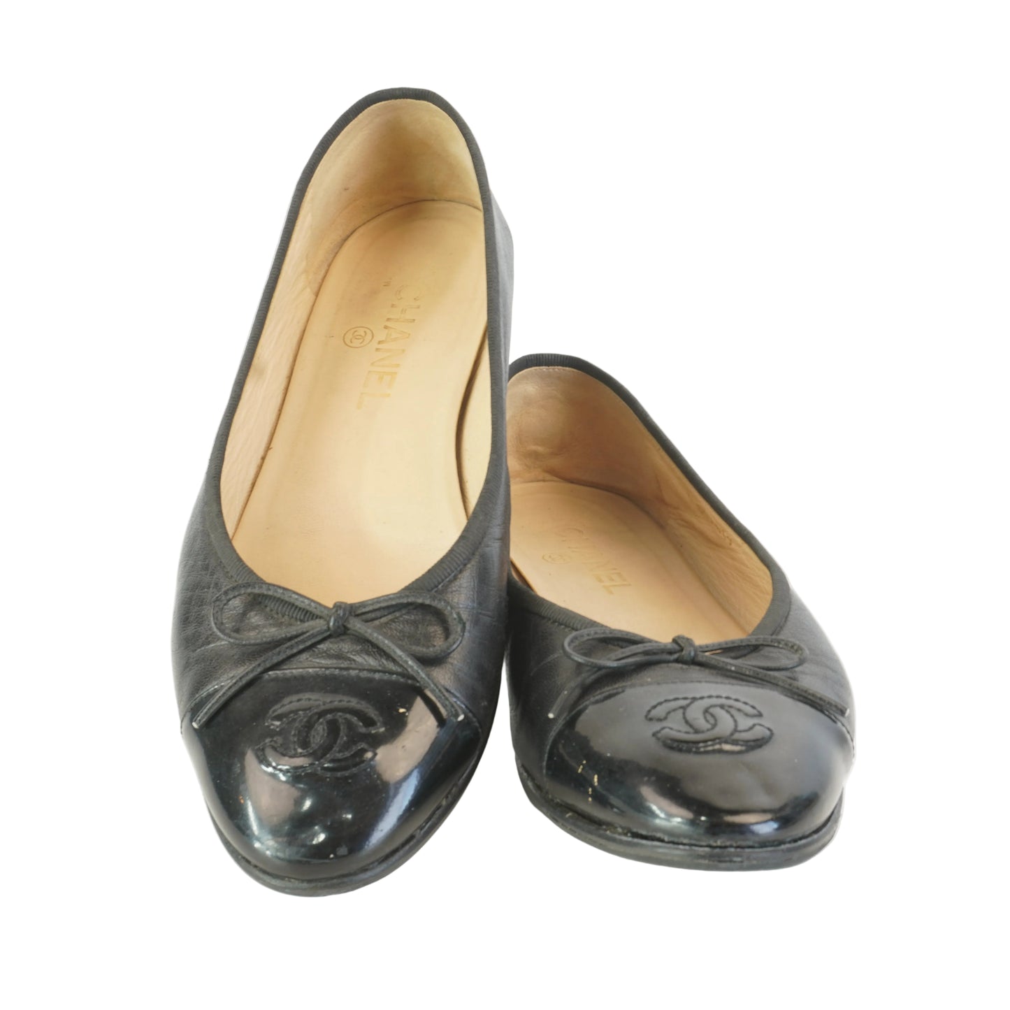 Chanel Flats Black Lambskin
