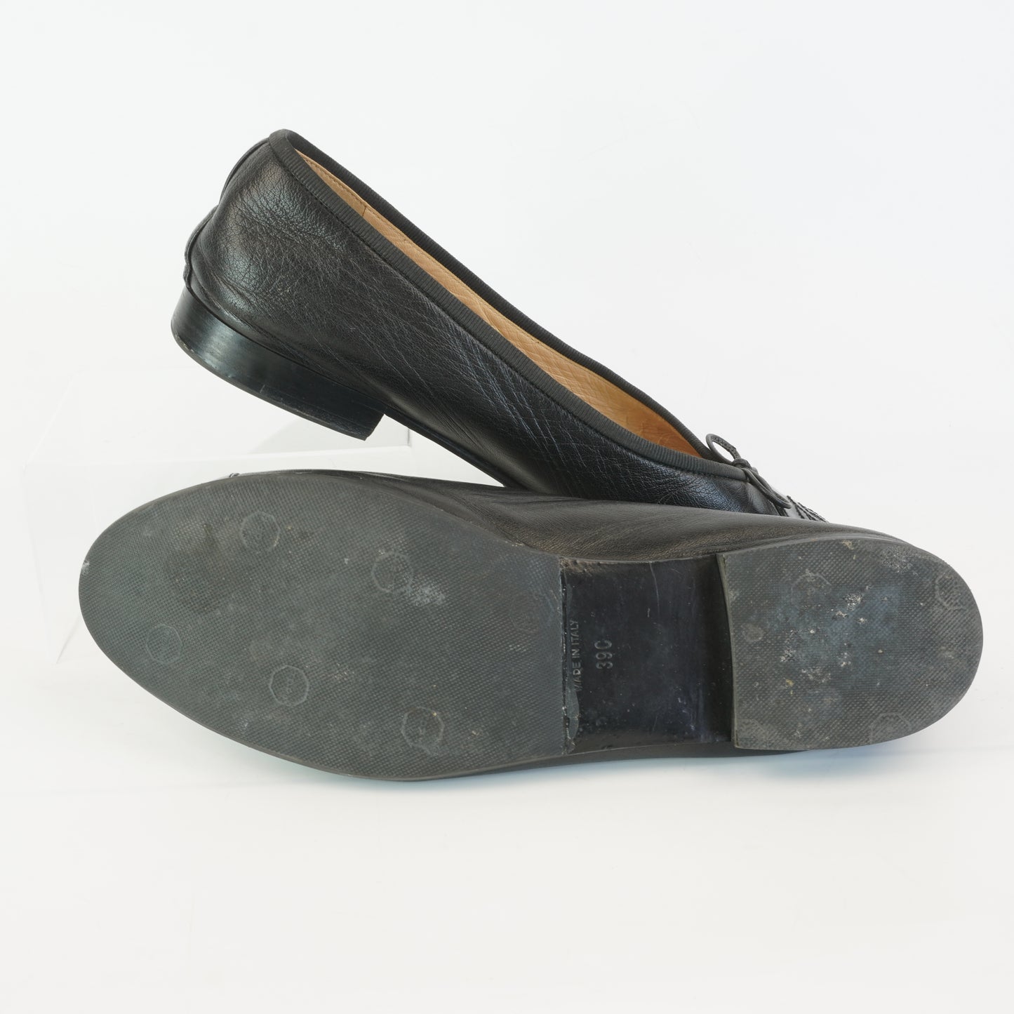 Chanel Flats Black Lambskin