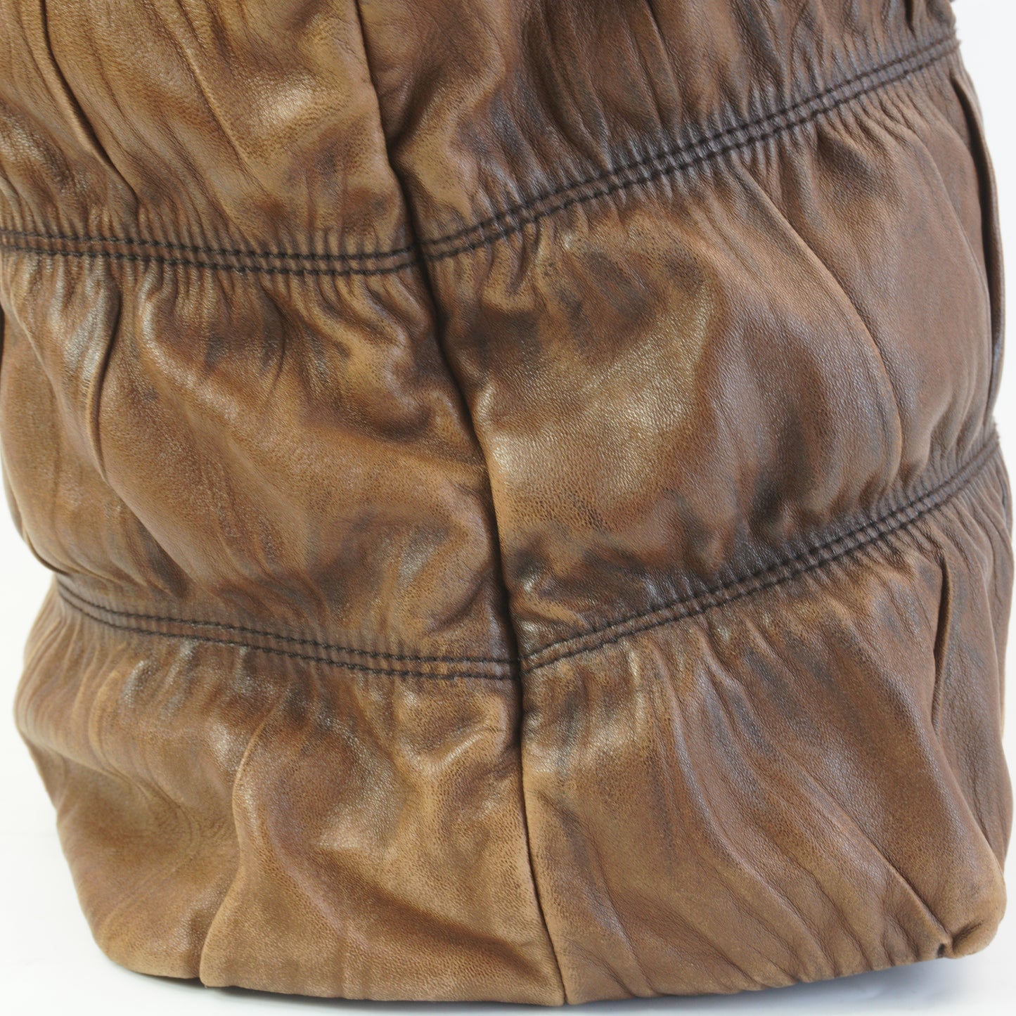 Prada Gaufre Tote Brown GHW Large