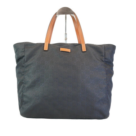 Gucci GG Monogram Medium Nylon Black Tote Bag