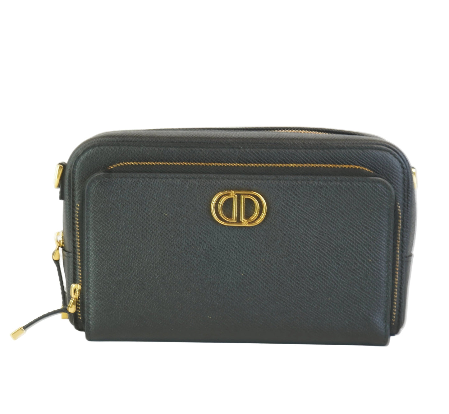 Dior Pebbled Caro Double Black