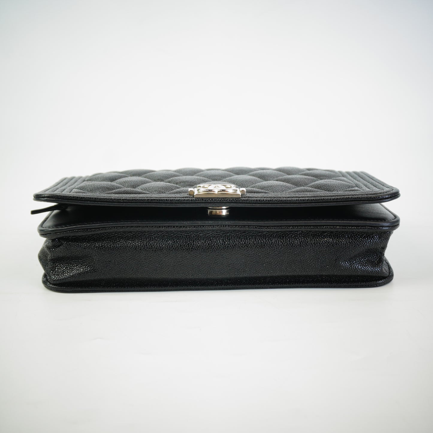 Chanel	WOC Double Black Caviar