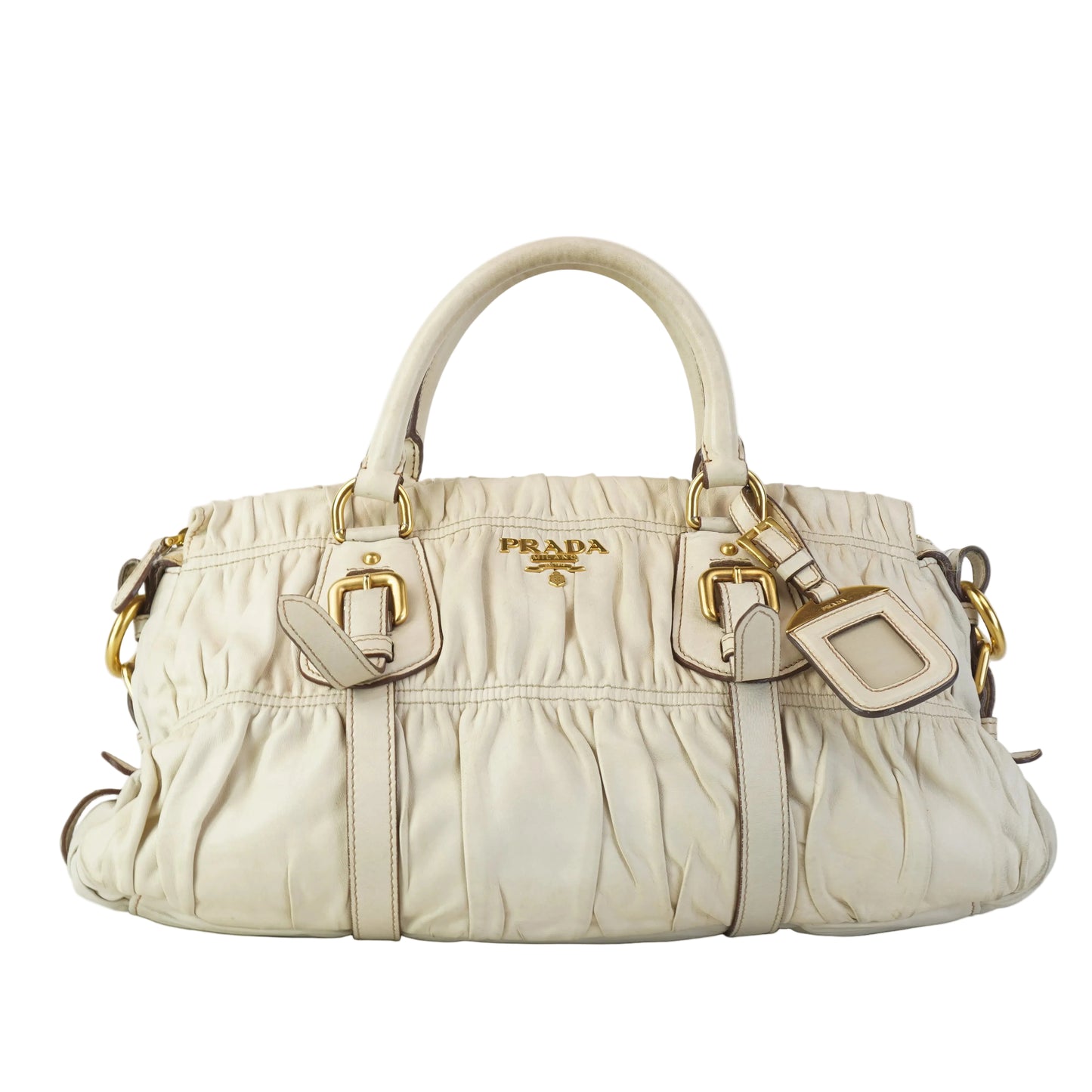 Prada Tessuto Leather White