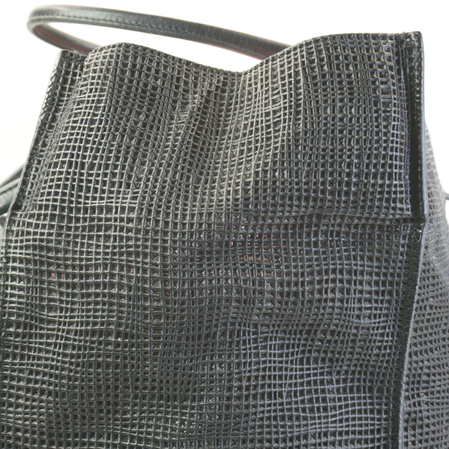 Balenciaga Woven Papier A4 Tote Black GHW Large