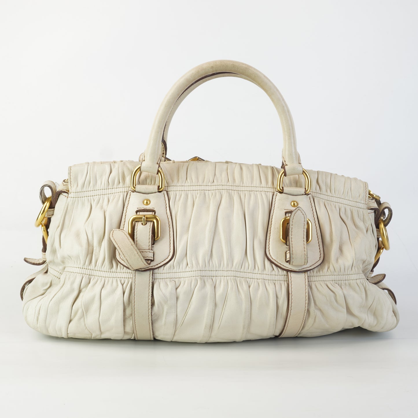 Prada Tessuto Leather White
