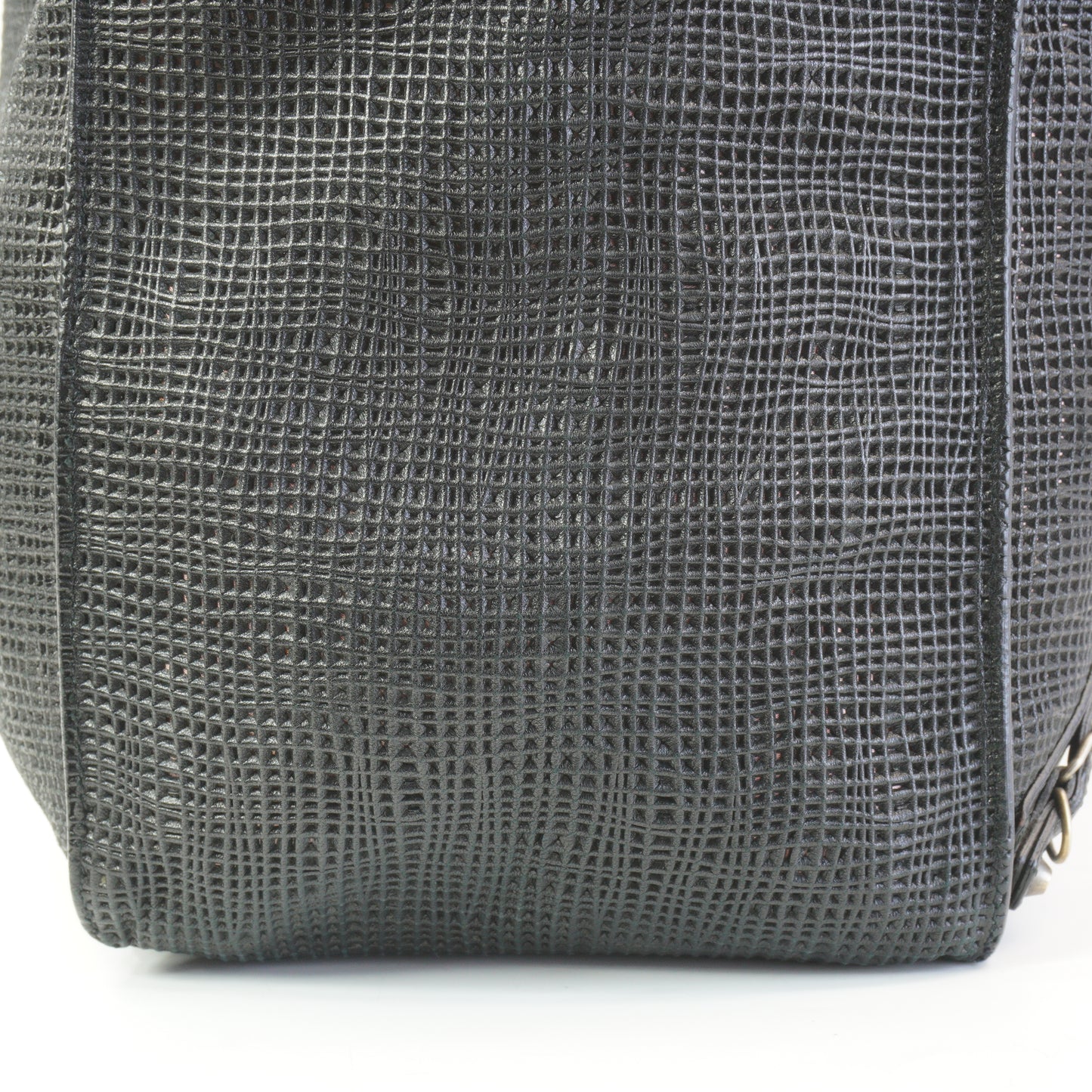 Balenciaga Woven Papier A4 Tote Black GHW Large