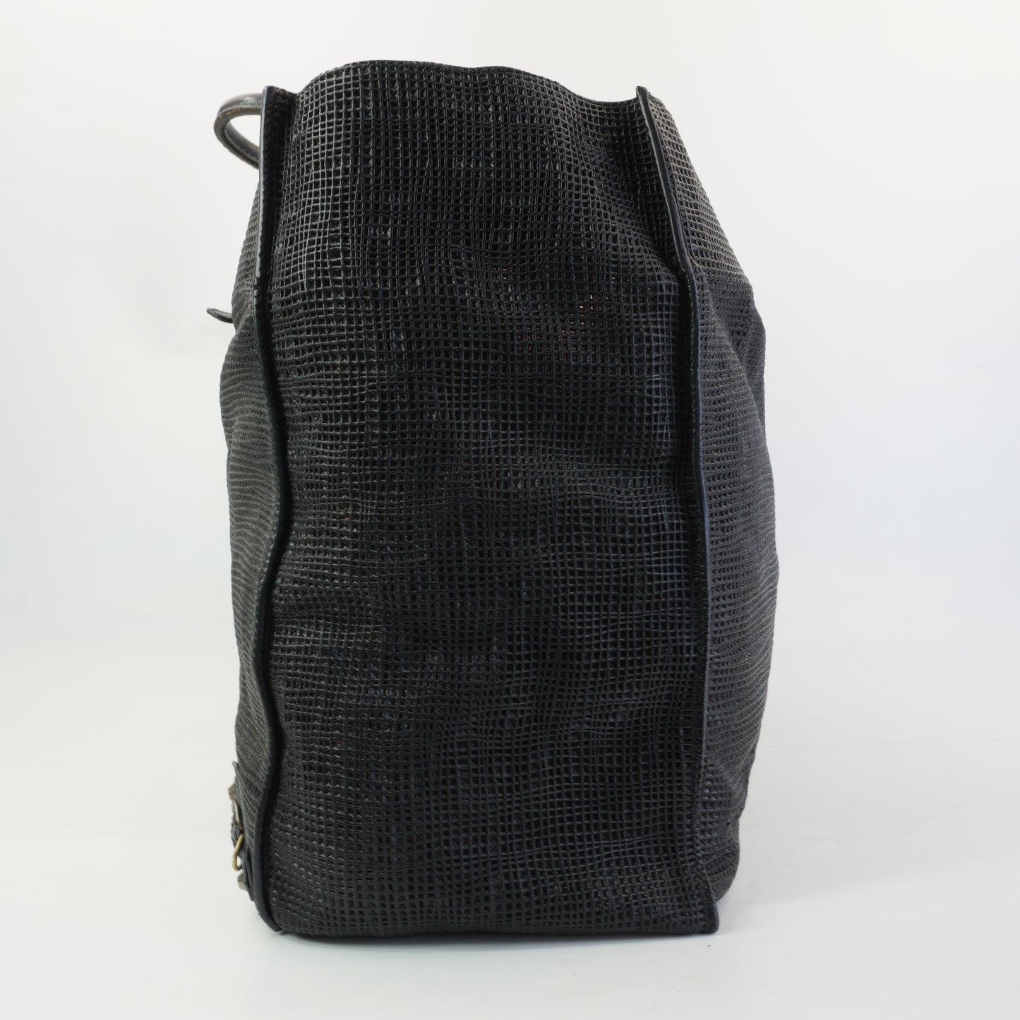 Balenciaga Woven Papier A4 Tote Black GHW Large