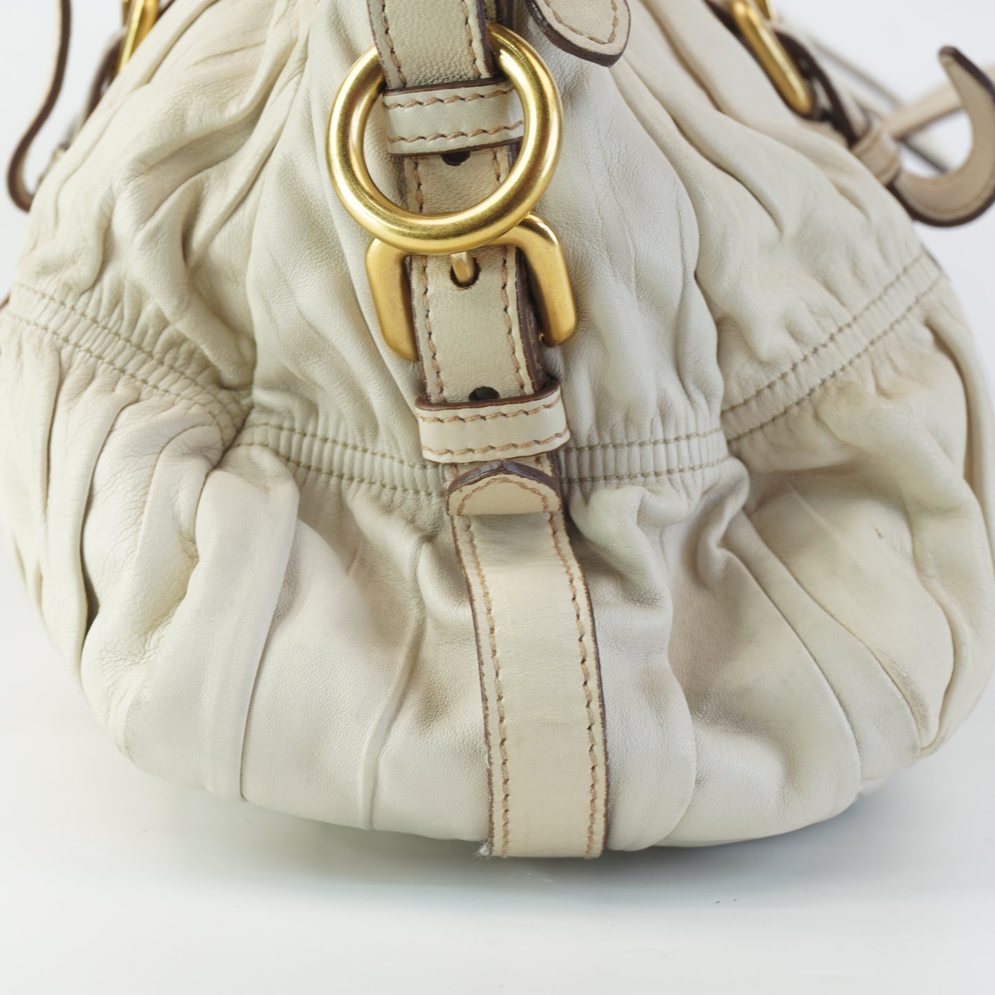 Prada Tessuto Leather White