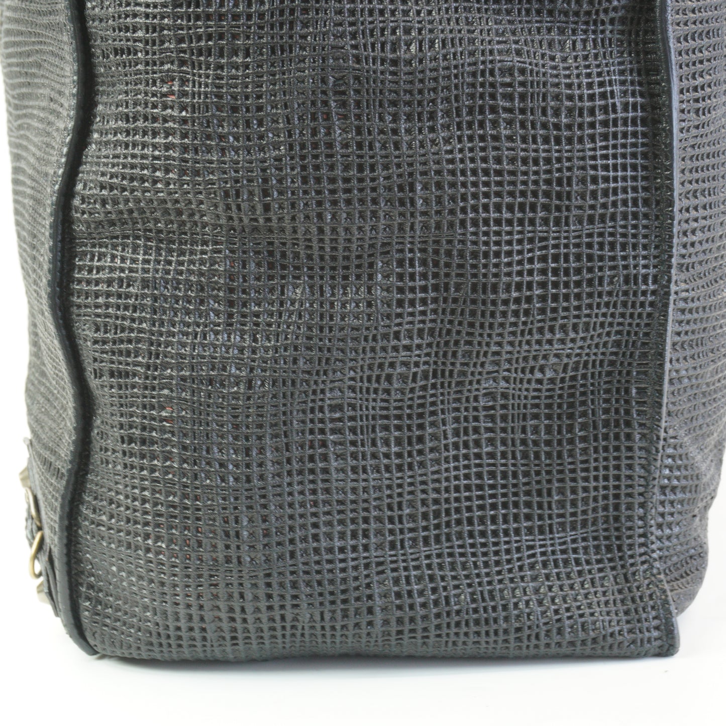 Balenciaga Woven Papier A4 Tote Black GHW Large