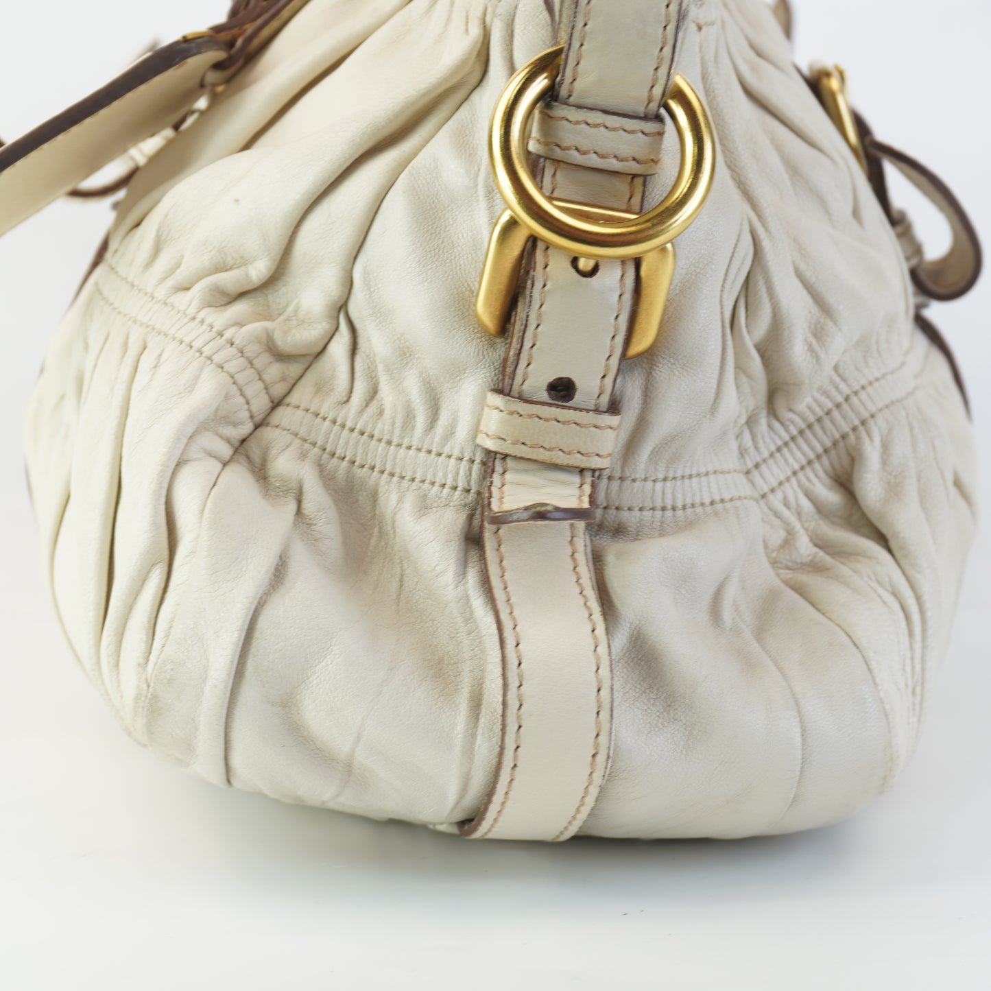 Prada Tessuto Leather White