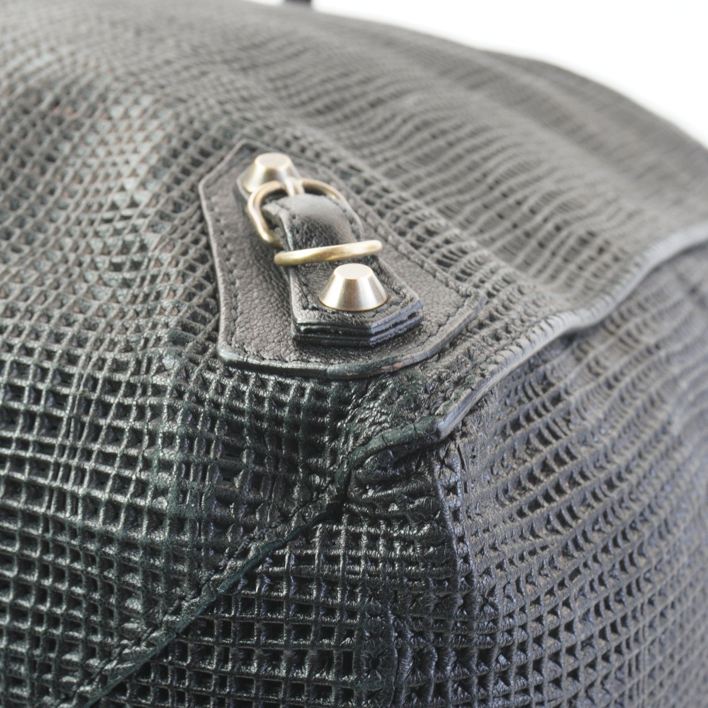 Balenciaga Woven Papier A4 Tote Black GHW Large