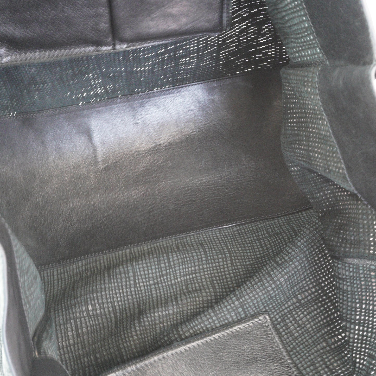 Balenciaga Woven Papier A4 Tote Black GHW Large
