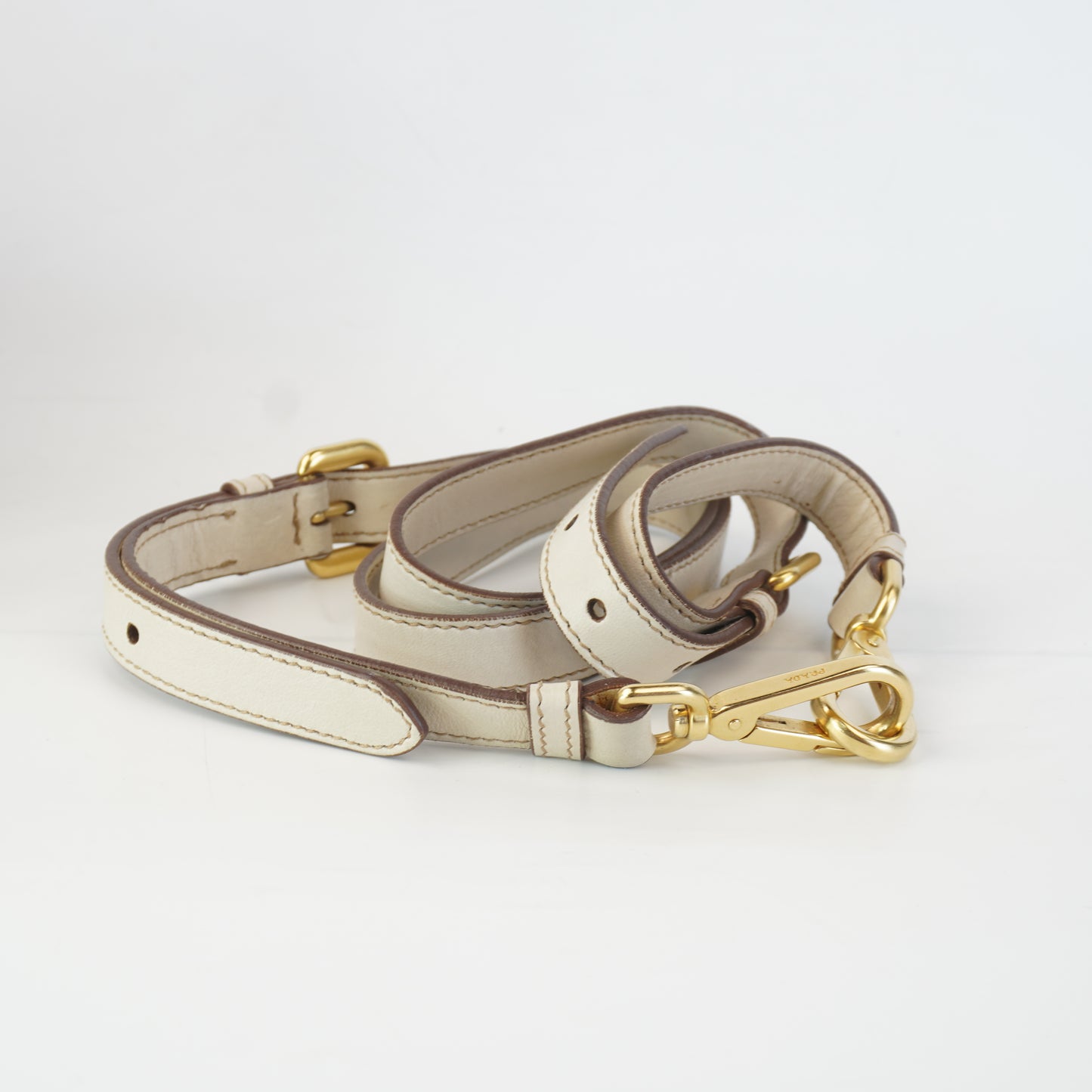 Prada Tessuto Leather White