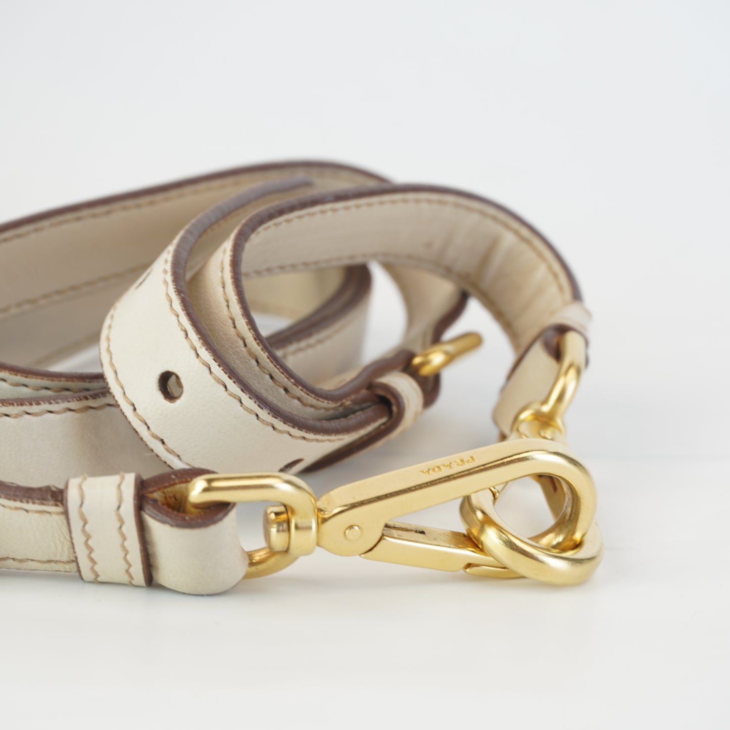 Prada Tessuto Leather White