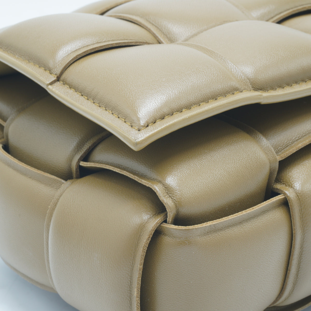 Bottega Veneta Padded Cassette Caramel Tone Medium GHW