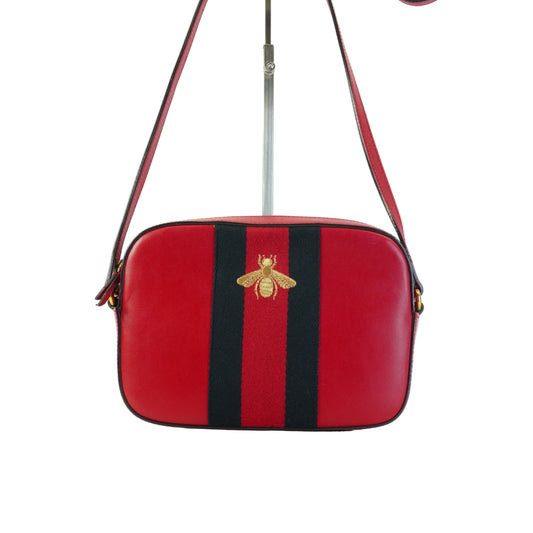 Gucci Camera Bag Small Calfskin Red GHW