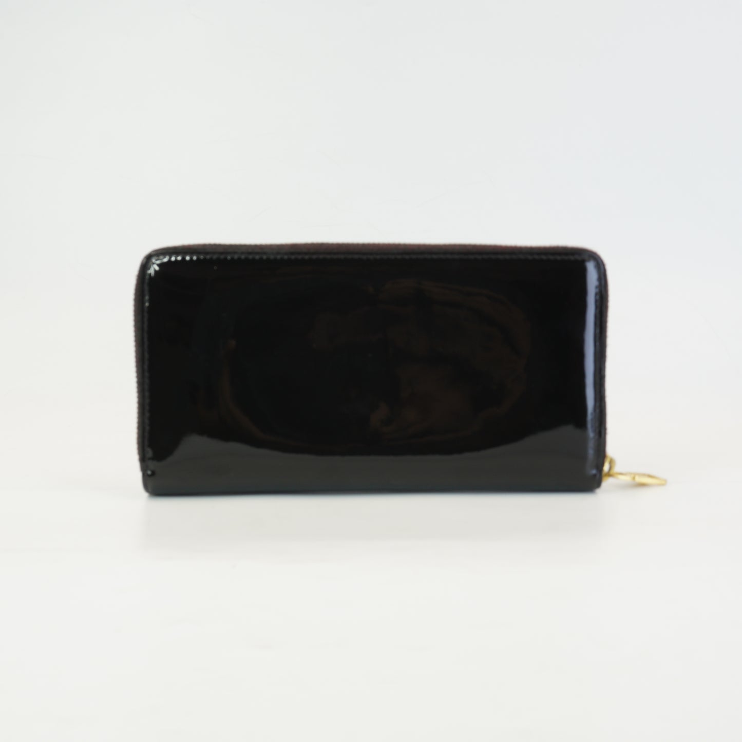 YSL	Belle De Jour Black Patent Leather Long Wallet