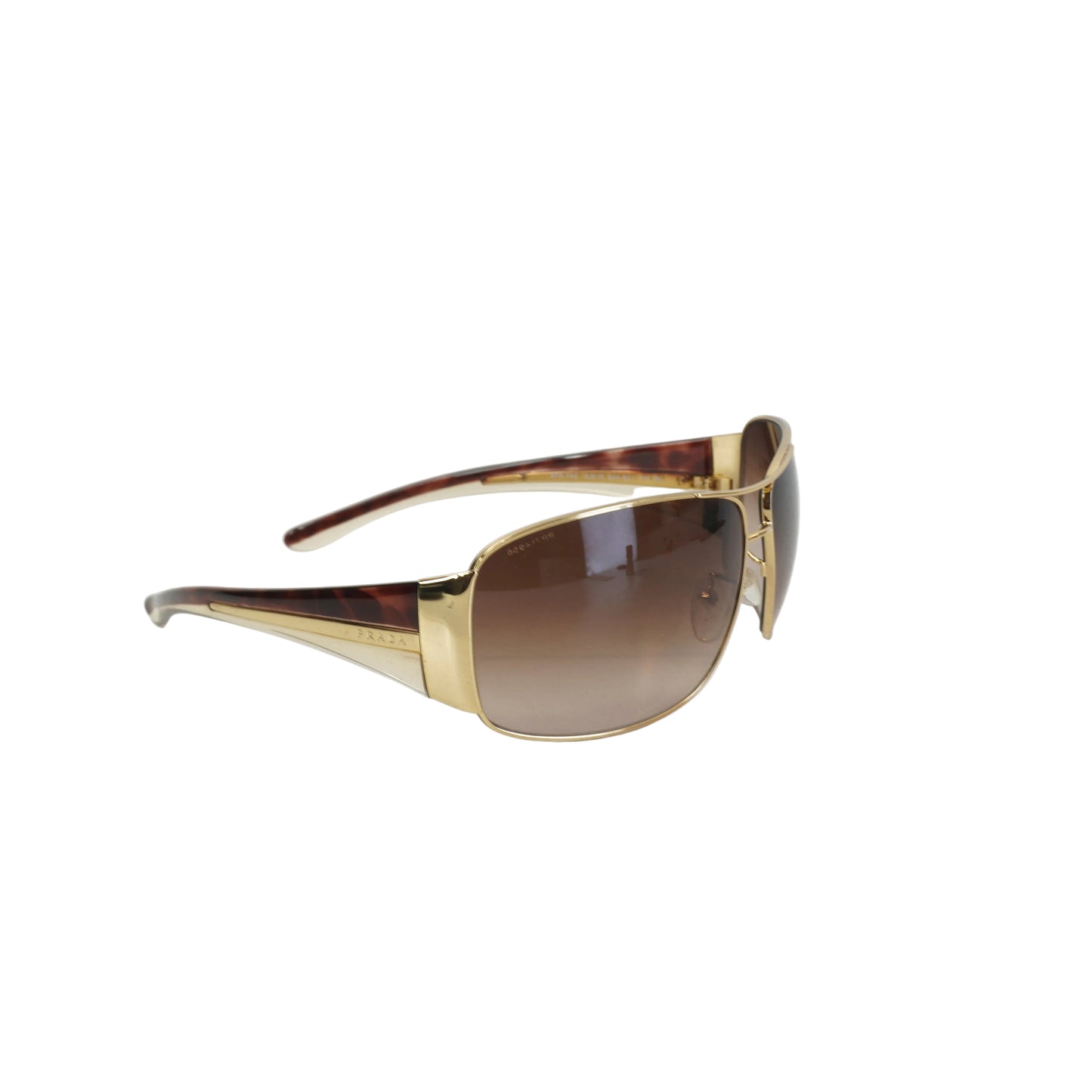 Prada SPR74 Gold-Tone Sunglasses