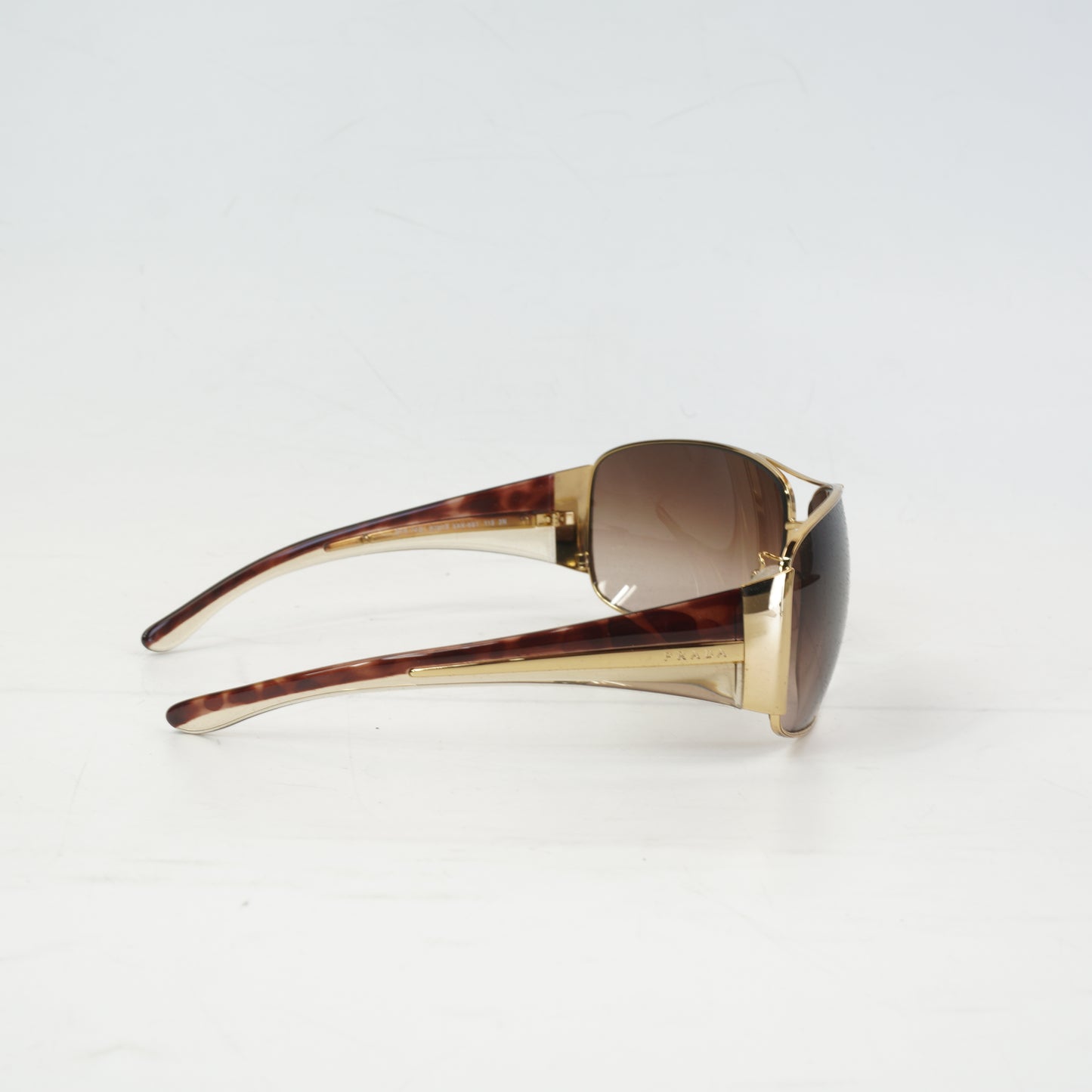 Prada SPR74 Gold-Tone Sunglasses
