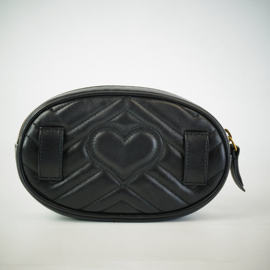 Gucci GG Marmont Matelasse Belt Bag Black