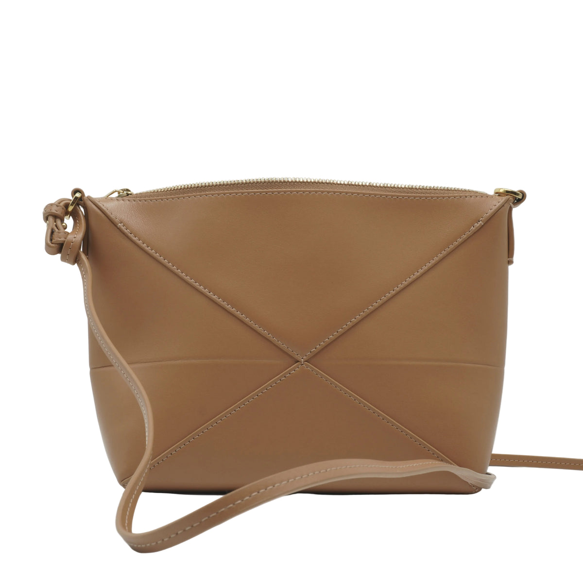 Loewe Puzzle Fold Pouch Small Warm Dessert GHW
