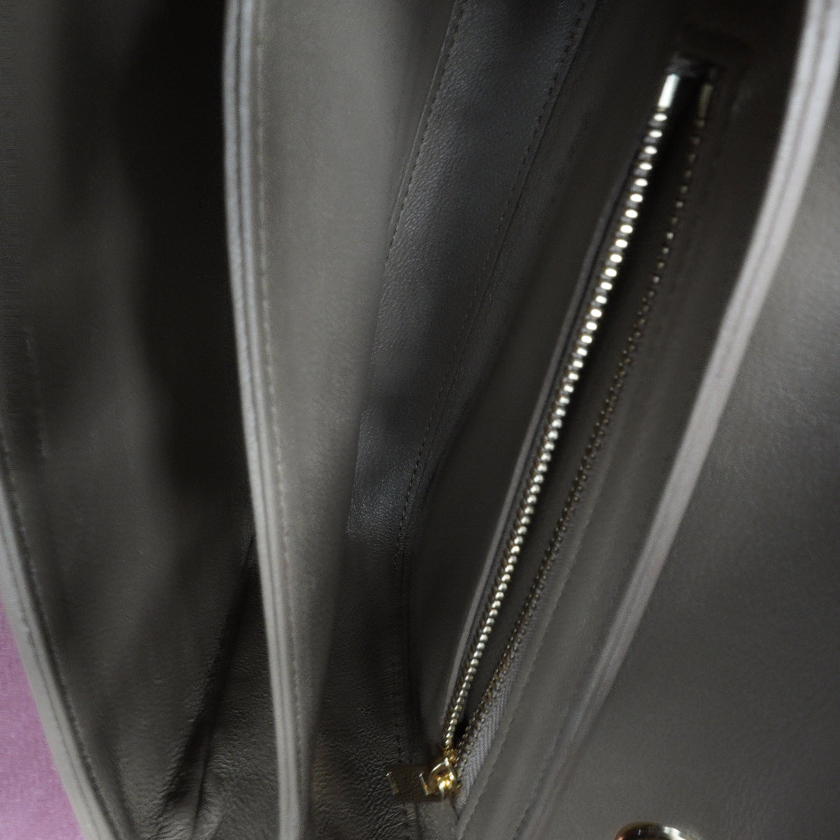 Celine C Small Chain Shoulder Bag Beige GHW