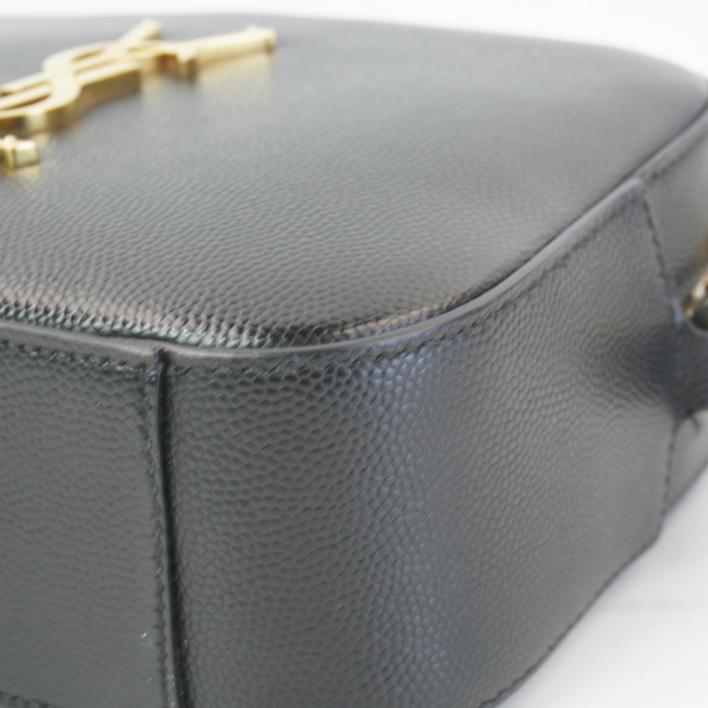 YSL	Monogram Camera Bag Black GHW  Mini