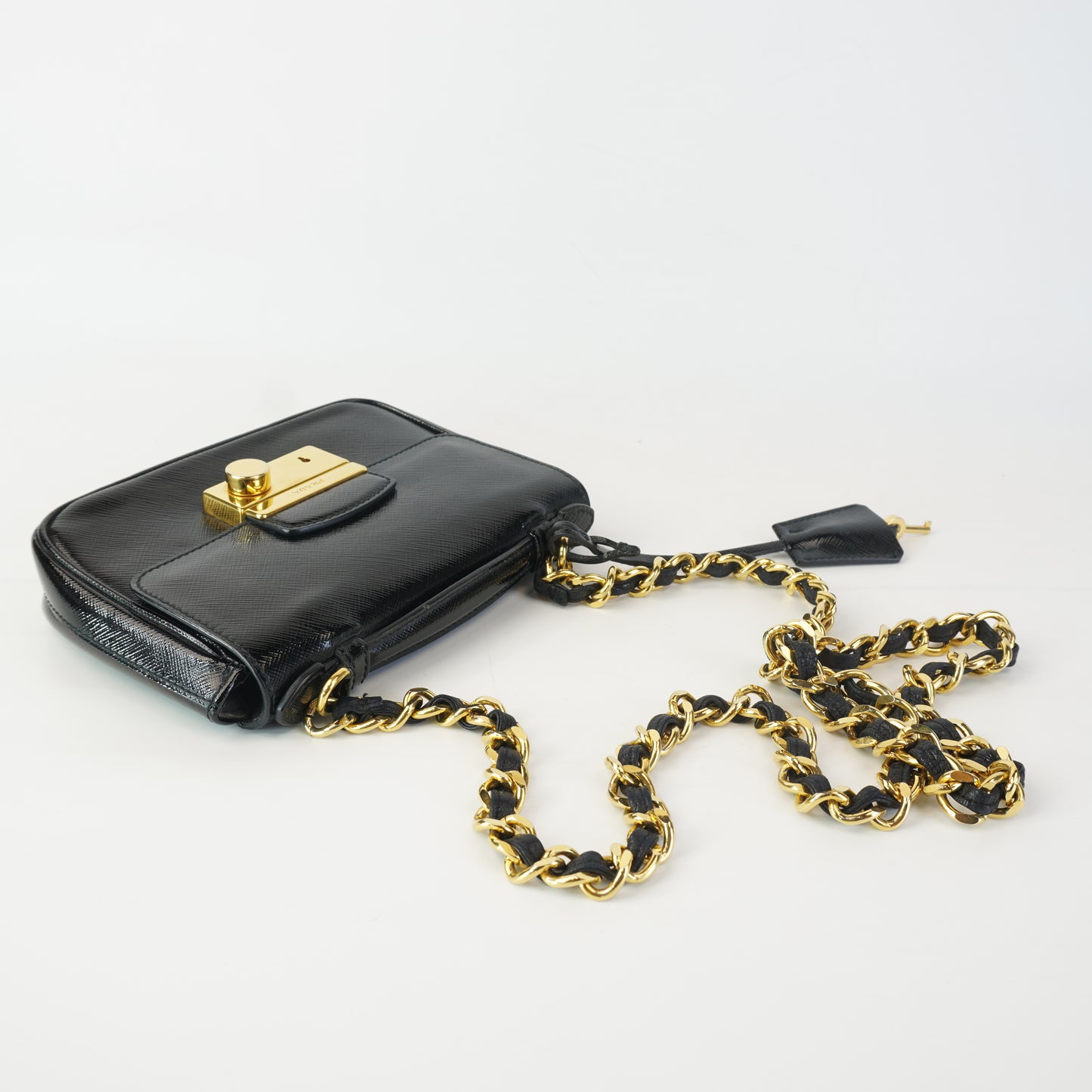 Prada Saffiano Chain Flap