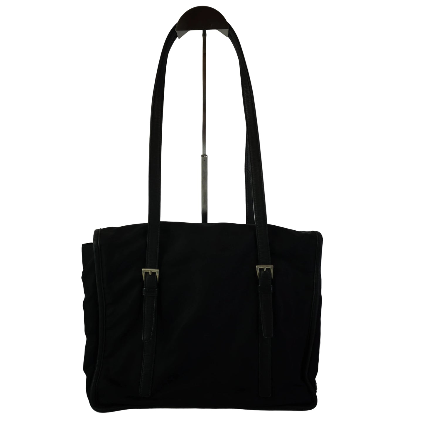 Prada Tessuto Nylon Flap Shoulder  Bag Medium SHW