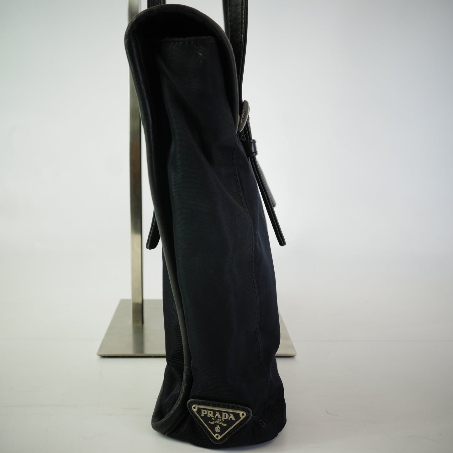 Prada Tessuto Nylon Flap Shoulder  Bag Medium SHW