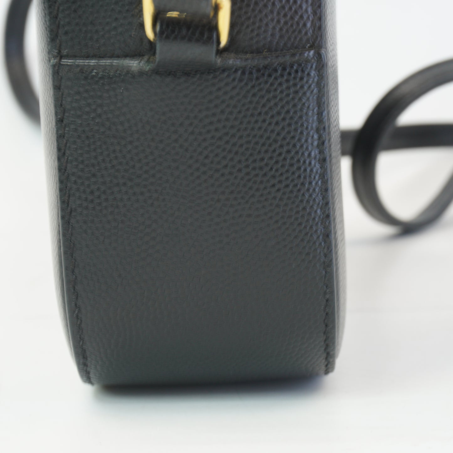 YSL	Monogram Camera Bag Black GHW  Mini